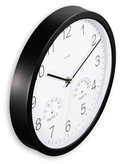 Hama Santorini Quartz clock Round Black, White - Image 2