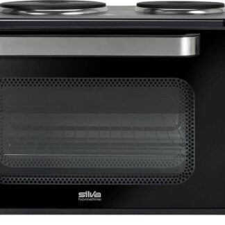 Silva KK 3200 Minibackofen 2 getrennte Temperaturregler, Antihaftbeschichtung, hot air-Funktion, incl. Herdplatten