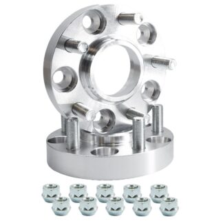 Simoni Racing 2 wheel spacers 25mm 5x120 center hole 42,5 with bolts