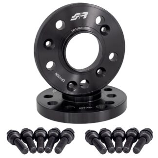 Simoni Racing 2 wheel spacers black 18mm 5x112 center hole 66,6 with bolts