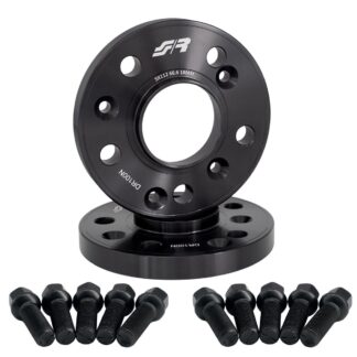 Simoni Racing 2 wheel spacers black 18mm 5x112 66,6 with spherical bolts