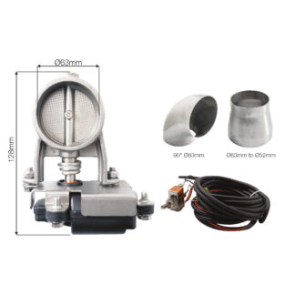 Simoni Racing Exhaust valve with switch diam.63mm