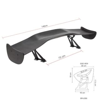 Simoni Racing Spoiler for trunk single wing Zeus PU