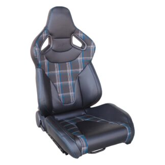 Simoni Racing Seat Jackie Blue with adjustment lever on the right side