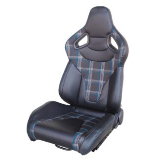 Simoni Racing Seat Jackie Blue with adjustment lever on the leftt side
