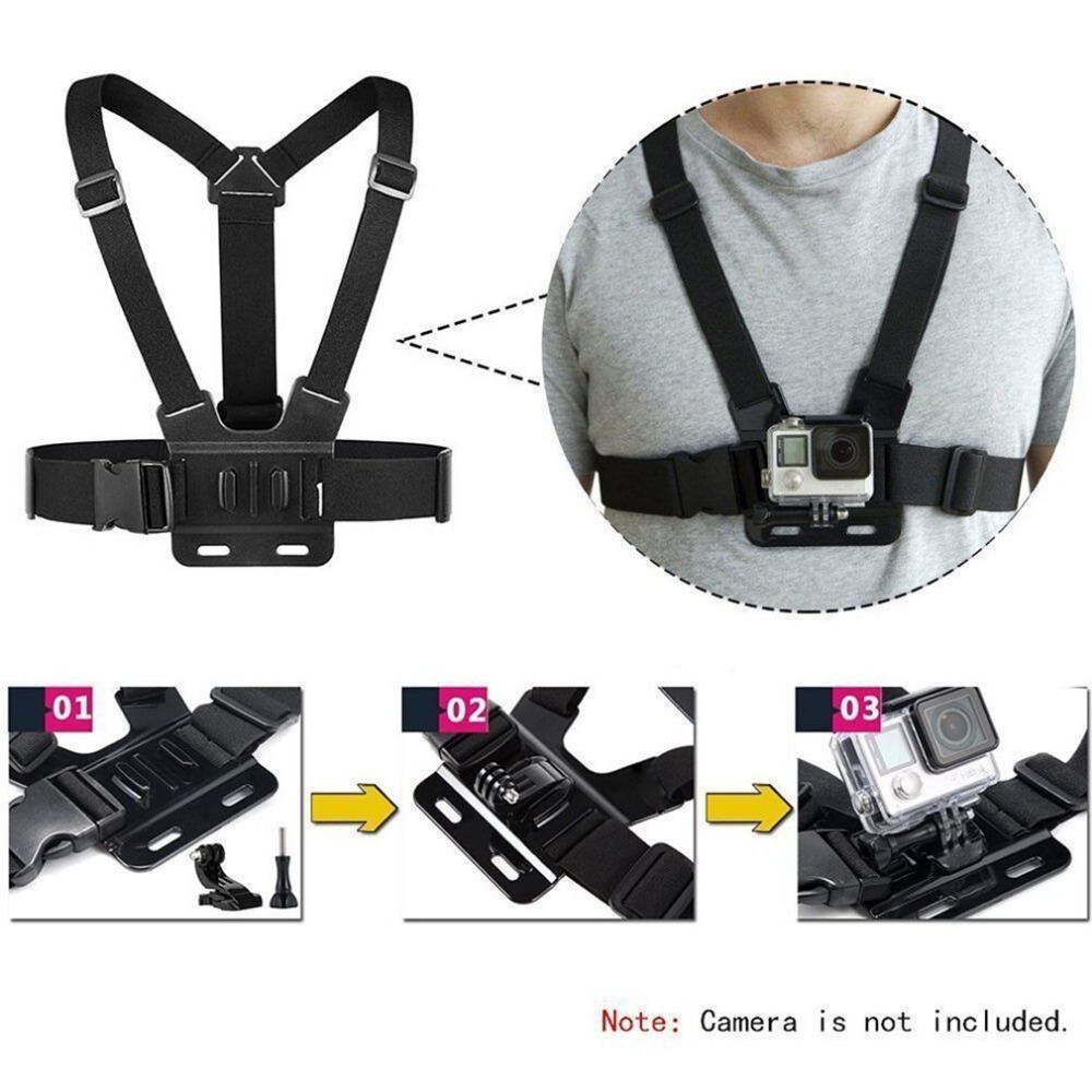 Adjustable sports camera harness - black - Pilt 2
