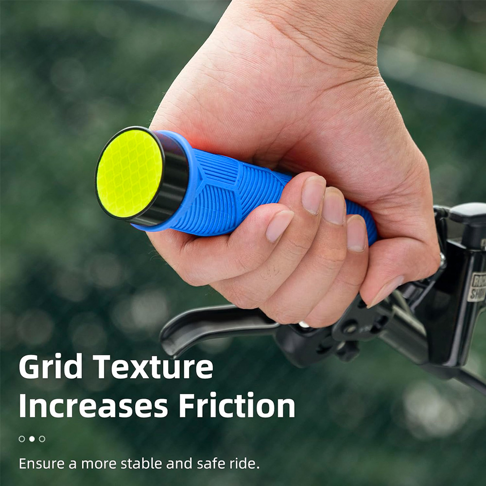 Rockbros 40720007003 bicycle grips with reflector - blue - Image 2