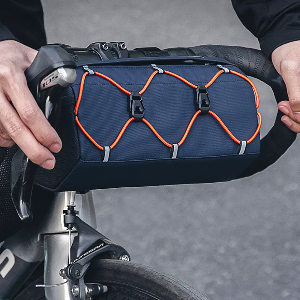 Rockbros 30110054002 bicycle handlebar bag 2.2 l - blue - Pilt 3