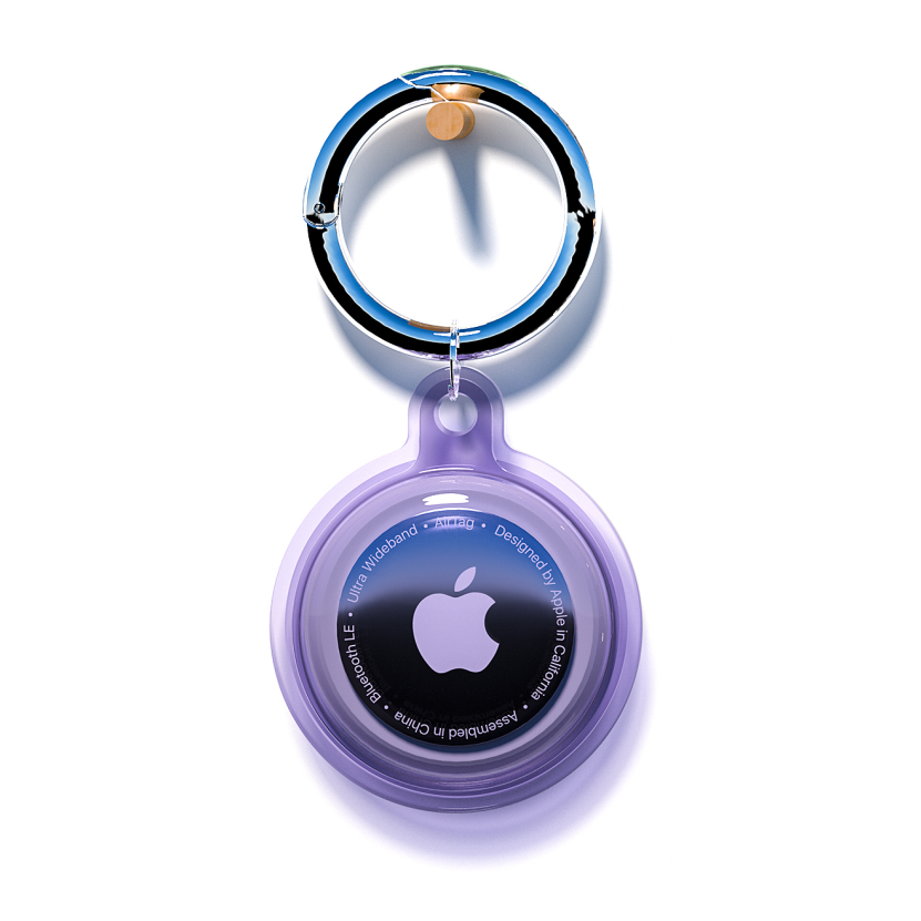 Apple AirTag Case Waterproof - Purple - Image 2