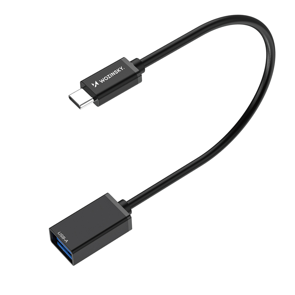 Wozinsky WOTGY1S USB-C 3.0 (male) - USB-A 3.0 (female) OTG Adapter - Black