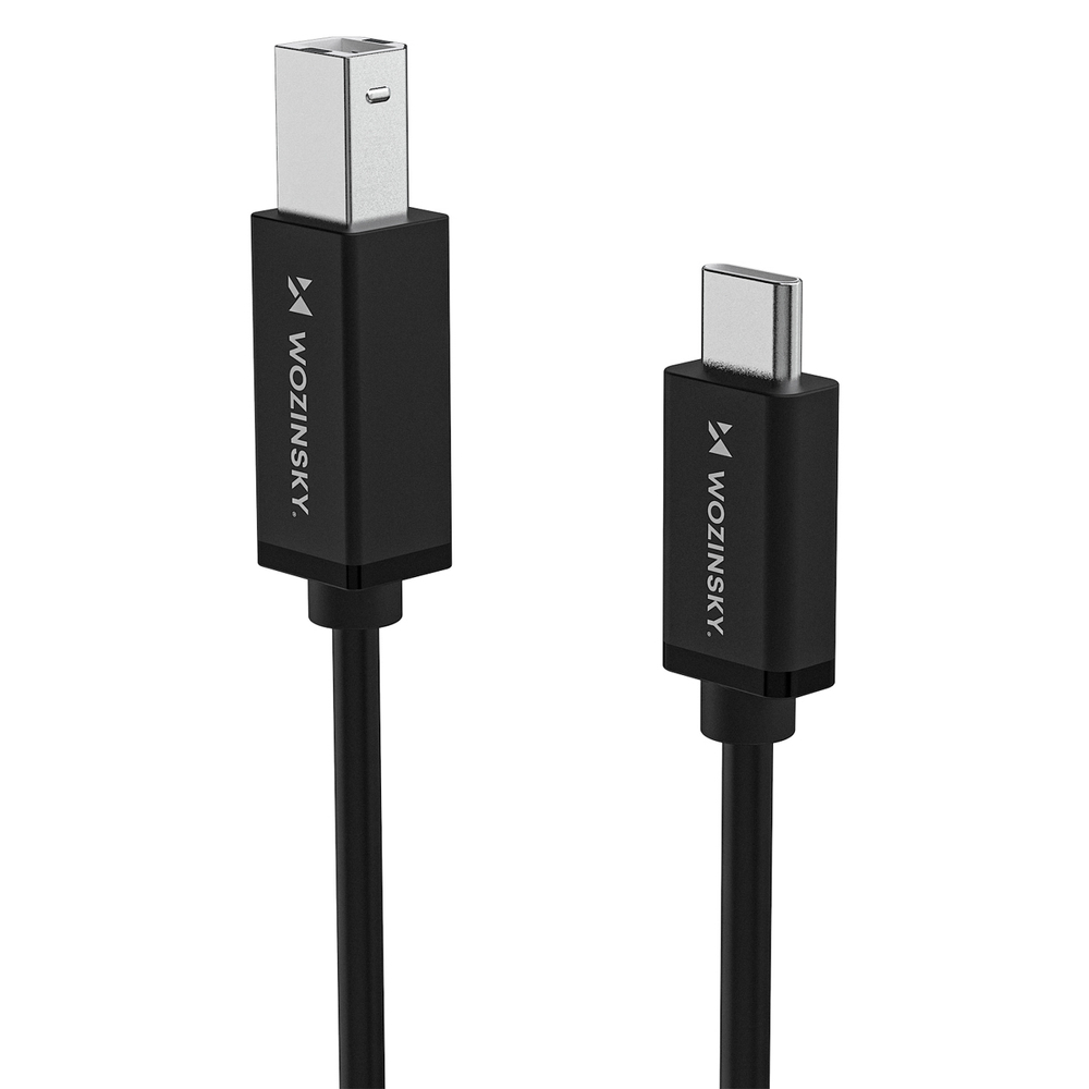 Wozinsky WKDDY1S USB-B - USB-C Cable 1m - Black - Pilt 3