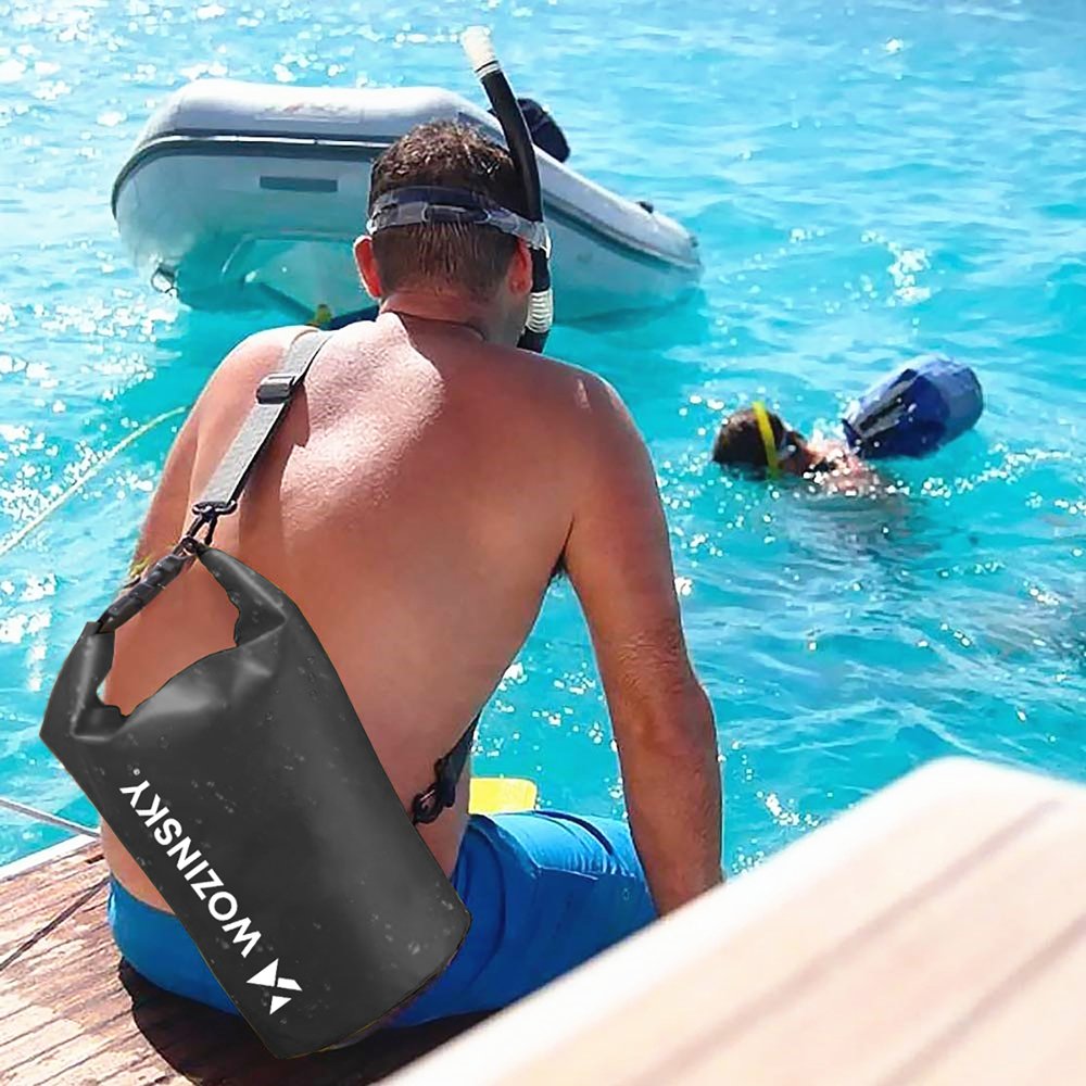 Wozinsky WWK-20 waterproof bag for sup kayak 20l - black - Image 3