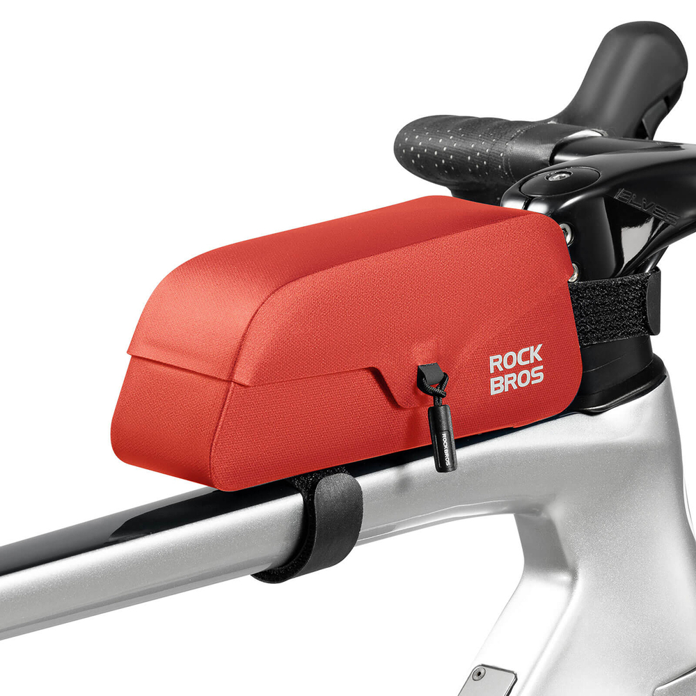 Rockbros 30120122004 Waterproof Bicycle Frame Bag with Magnetic Closure 0.9L - Red - Image 2