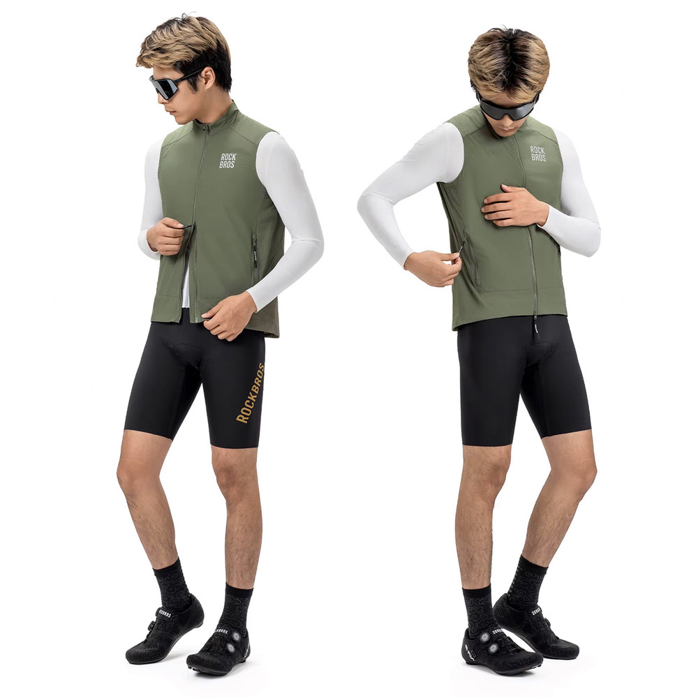 Rockbros YDMJ003 Windproof Vest Spring/Autumn Size XS - Green - Image 3