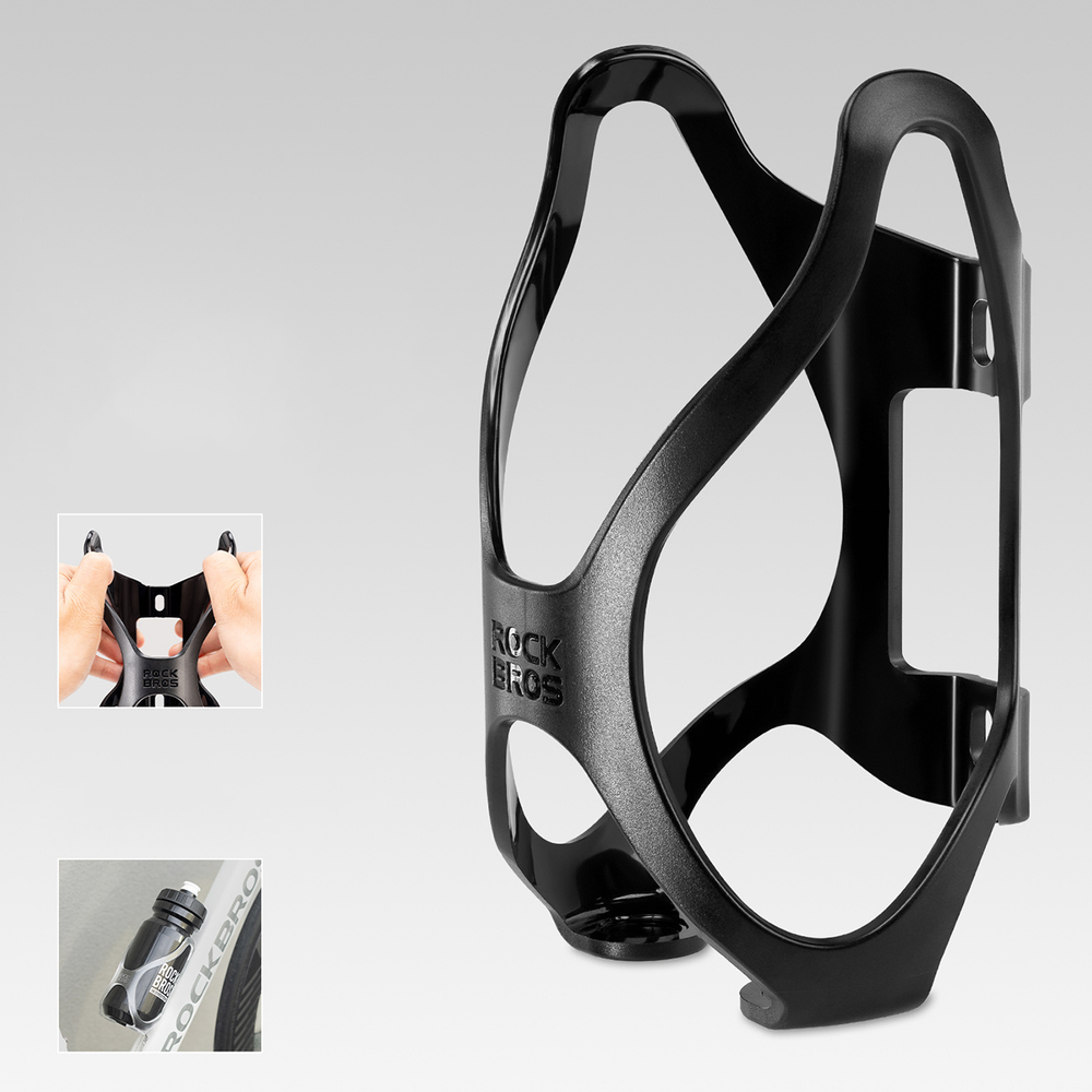 Rockbros LK24-H018 bottle holder plastic basket - black - Pilt 3