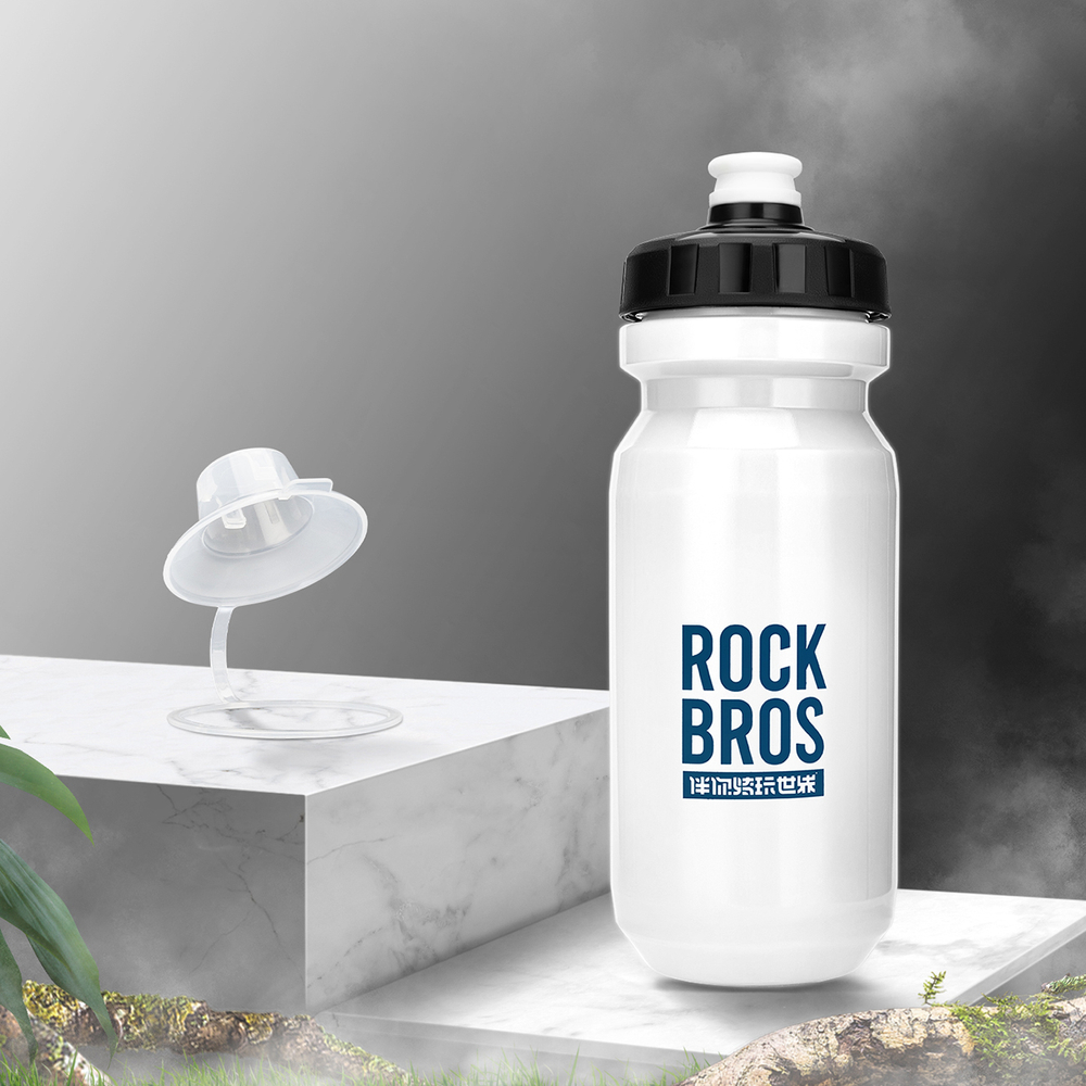 Rockbros 600 ml Bike Bottle - White - Image 3