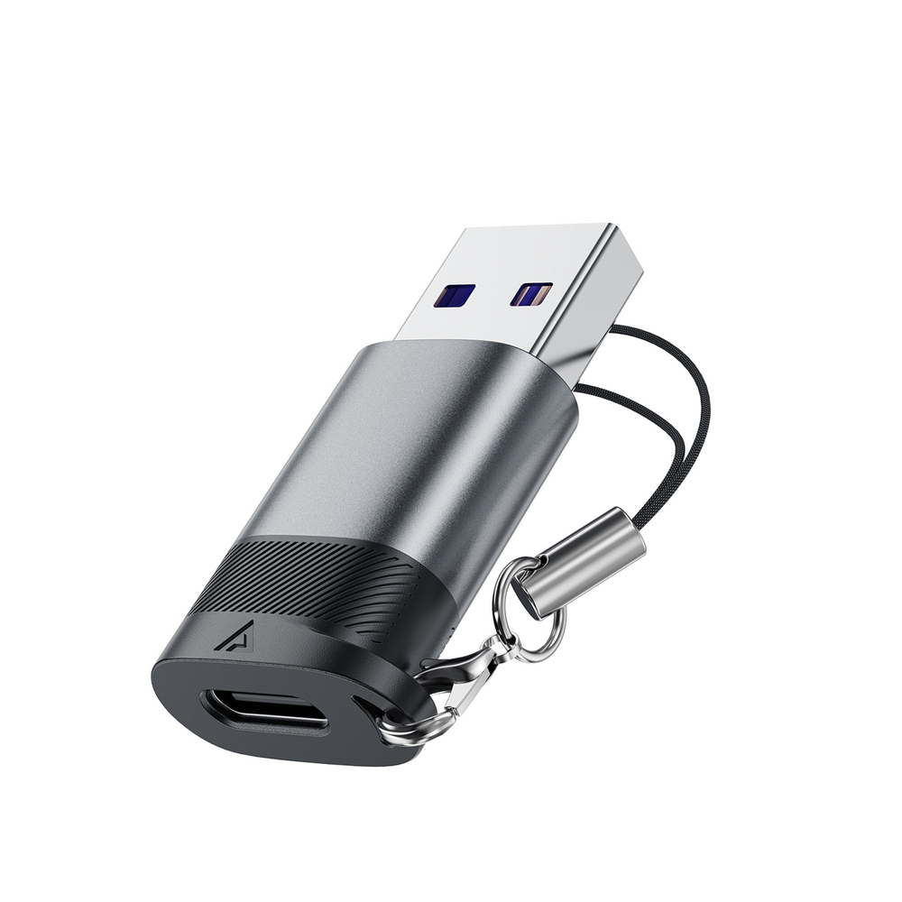 Acefast J8 USB-C - USB-A Adapter - Gray - Image 3