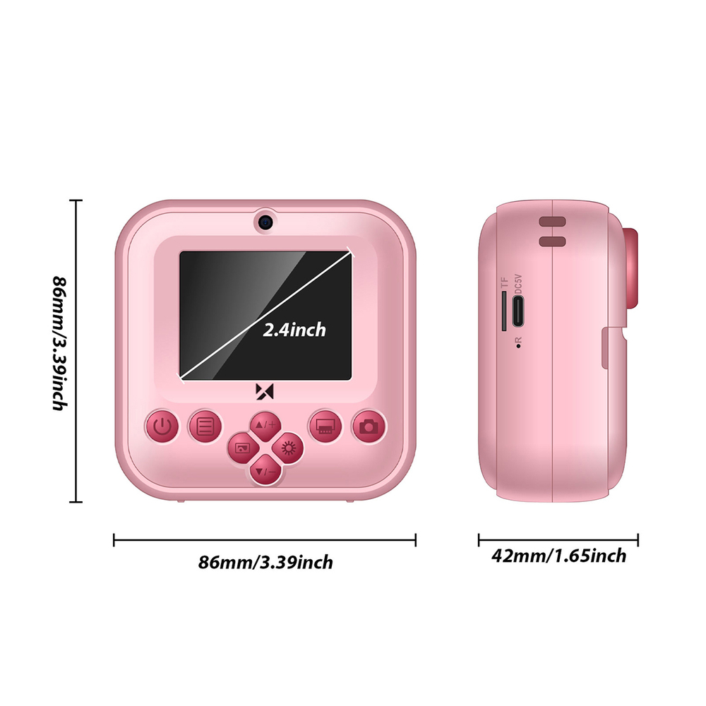 Wozinsky WDT-03 Thermal Printer Camera for Kids - Pink - Image 3