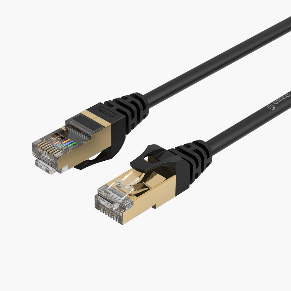 Orico PUG-C7 CAT7 10Gbps RJ45 Ethernet Network Cable Internet LAN Round 5m - Black - Image 2