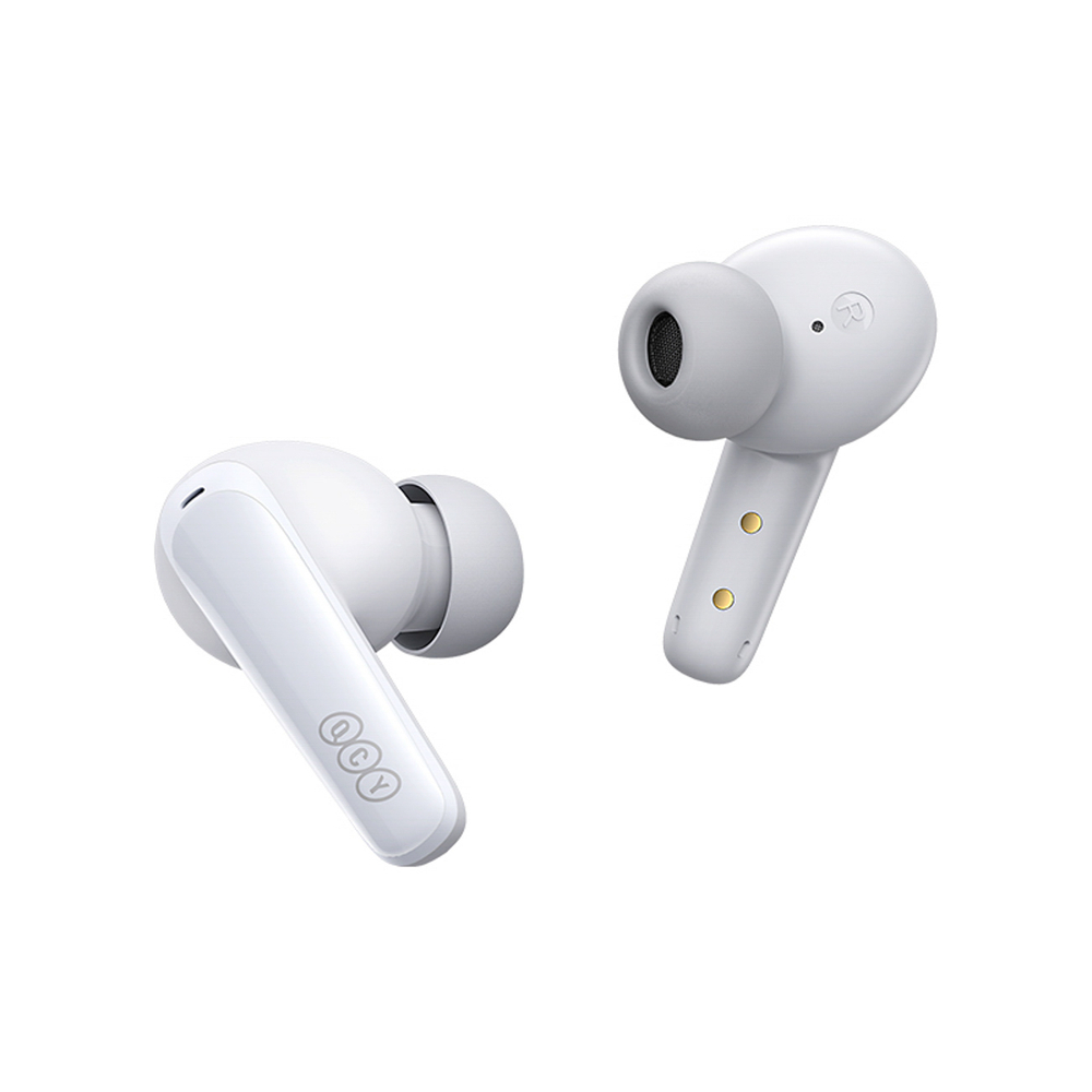 QCY T13X In-Ear Headphones with ENC IPX5 Bluetooth 5.3 - White - Image 3