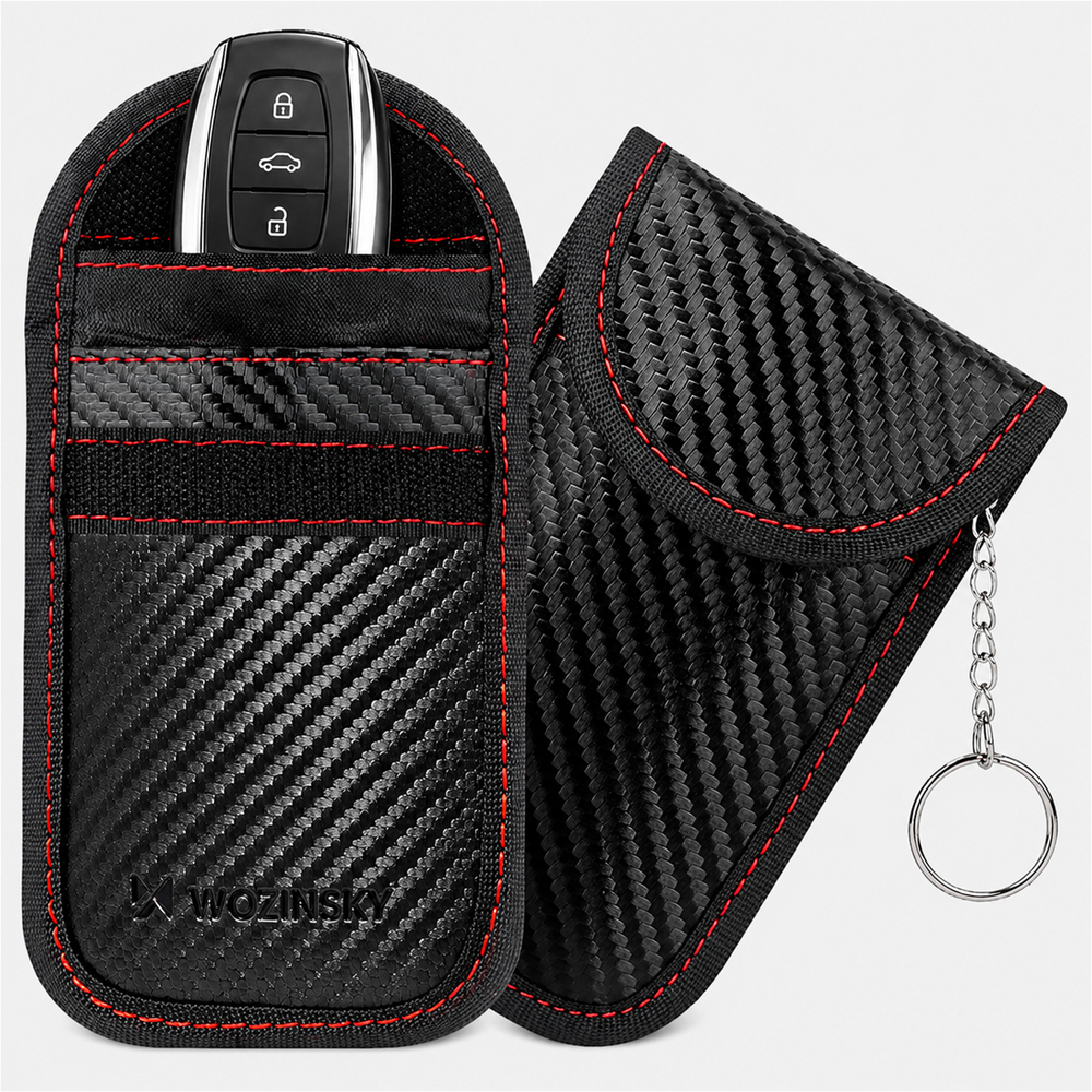 Wozinsky WPB-R14 RFID Blocking Case for Keyless Keys 14x9 cm - Black - Image 2