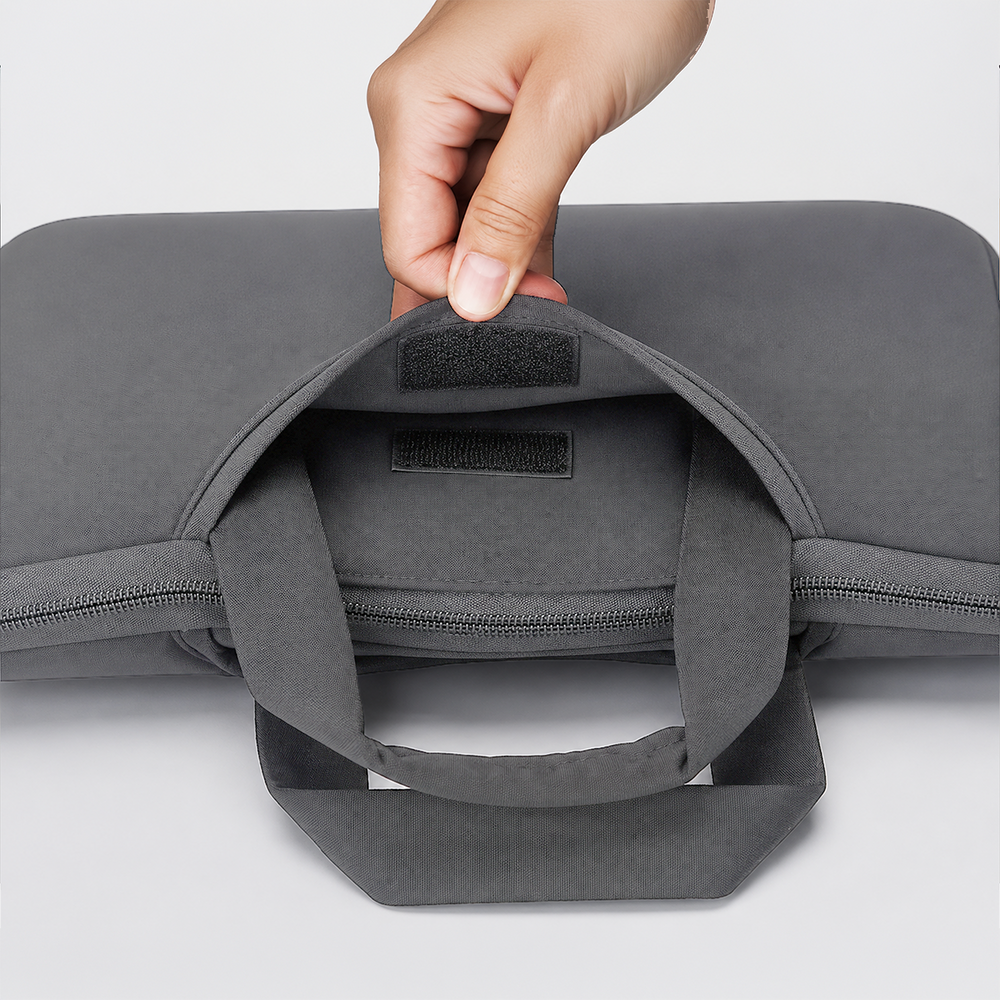 Wozinsky WNT-13G 13-14" Laptop Bag with Retractable Neoprene Handle - Gray - Image 3