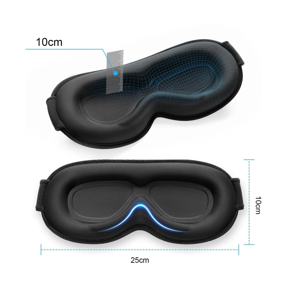 Wozinsky MSS-11 eyeshade sleeping mask - black - Pilt 2