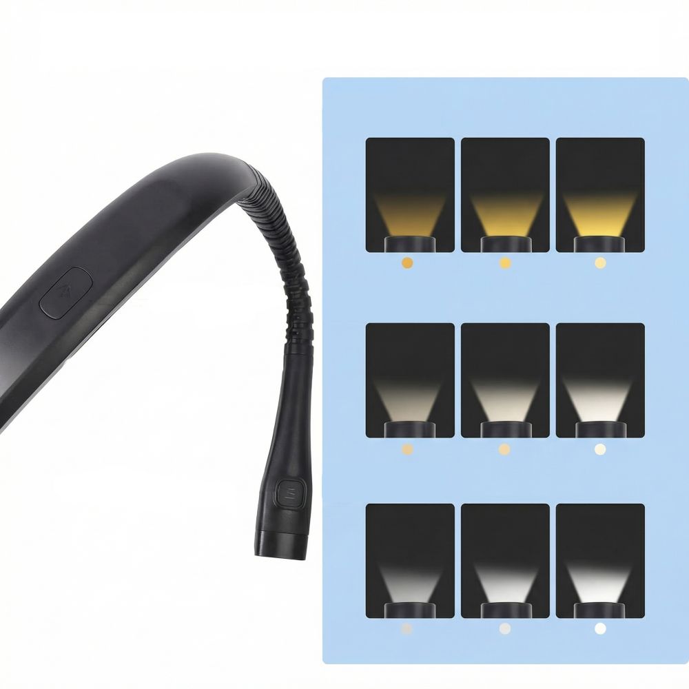 Tech-Protect LL200 Wireless Back Reading Lamp - Black - Image 3