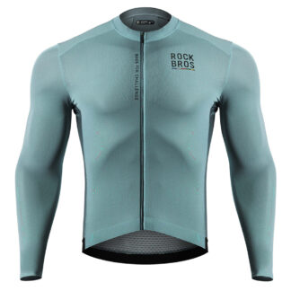 Rockbros 15120015018 ROAD TO SKY men's cycling jersey long sleeve L - gray-blue