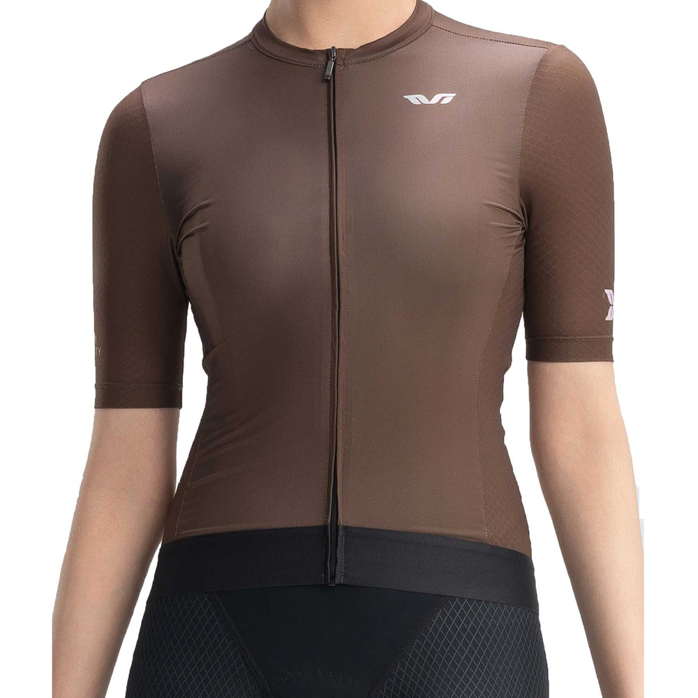 Rockbros 15110007004 TVI Women's Cycling Jersey Short Sleeve M - Brown - Image 2