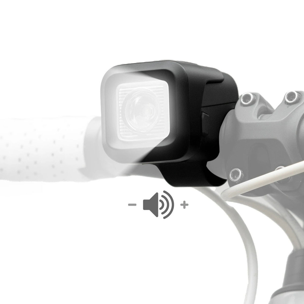 Rockbros SKL01 Front Bike Light 450 lm with 120 dB USB-C Bike Bell - Black - Image 2