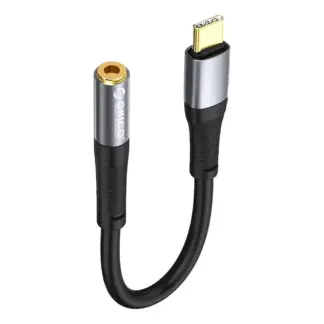 Orico AXC-02 USB-C to 3.5 mm jack audio cable 20 cm - black