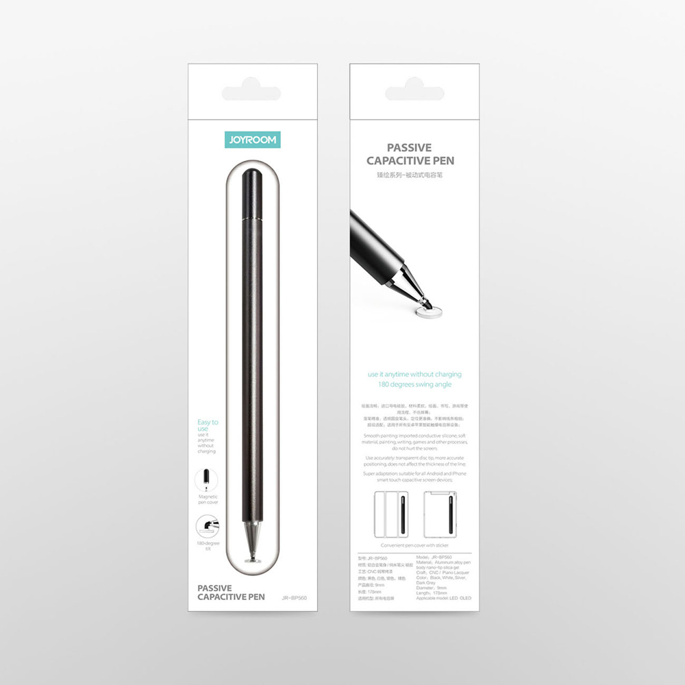 Joyroom JR-BP560 Passive Capacitive Touchscreen Stylus - Silver - Image 2
