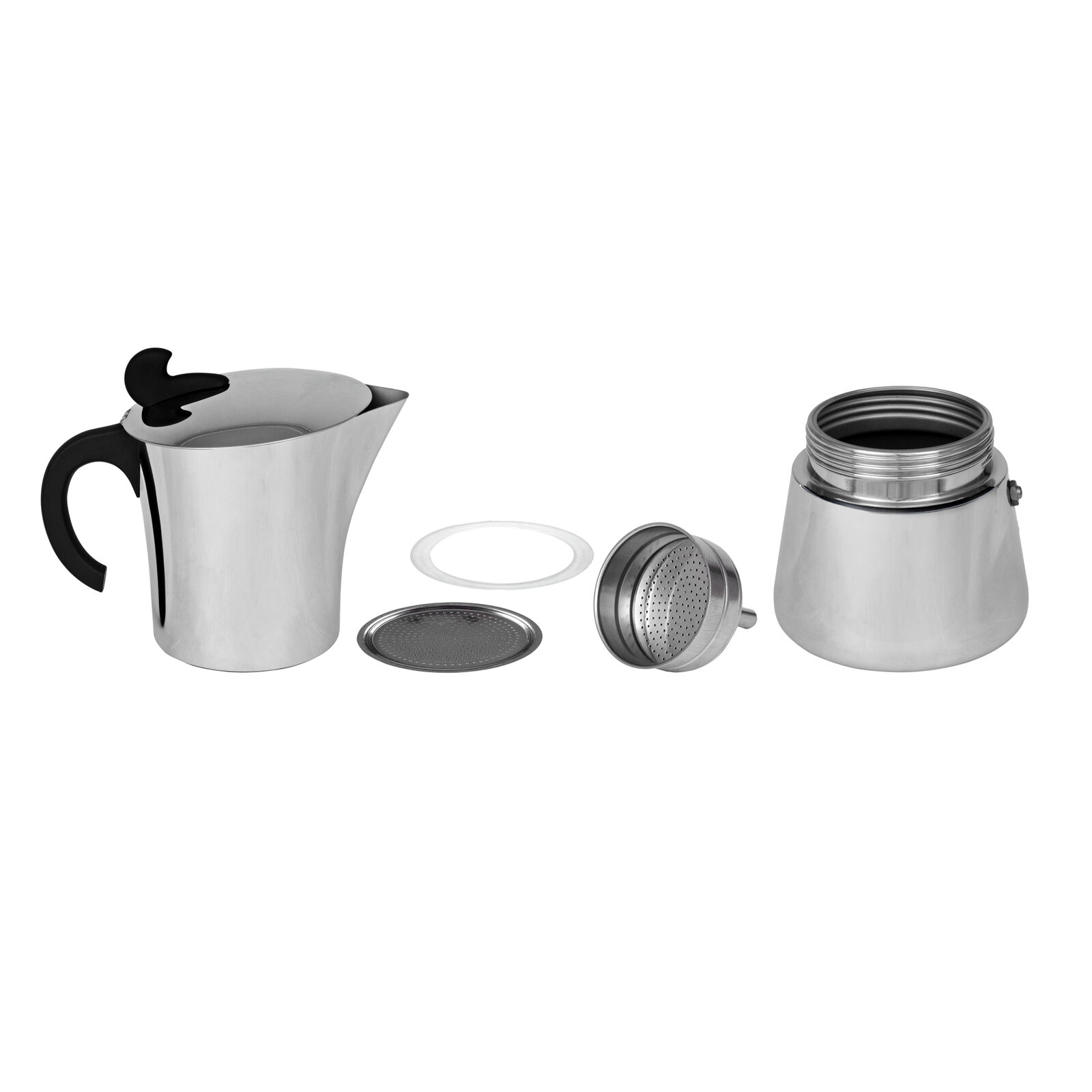 BasicNature Espresso Maker 'Stainless Steel' - 4 tassi - Pilt 7