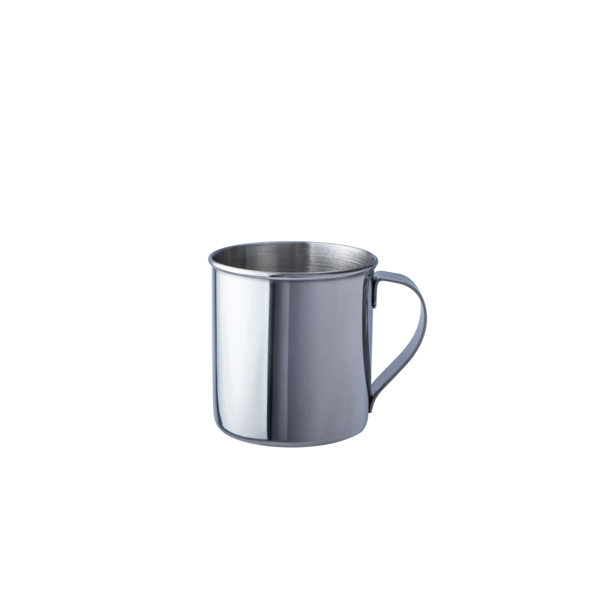 BasicNature Stainless steel mug, polished