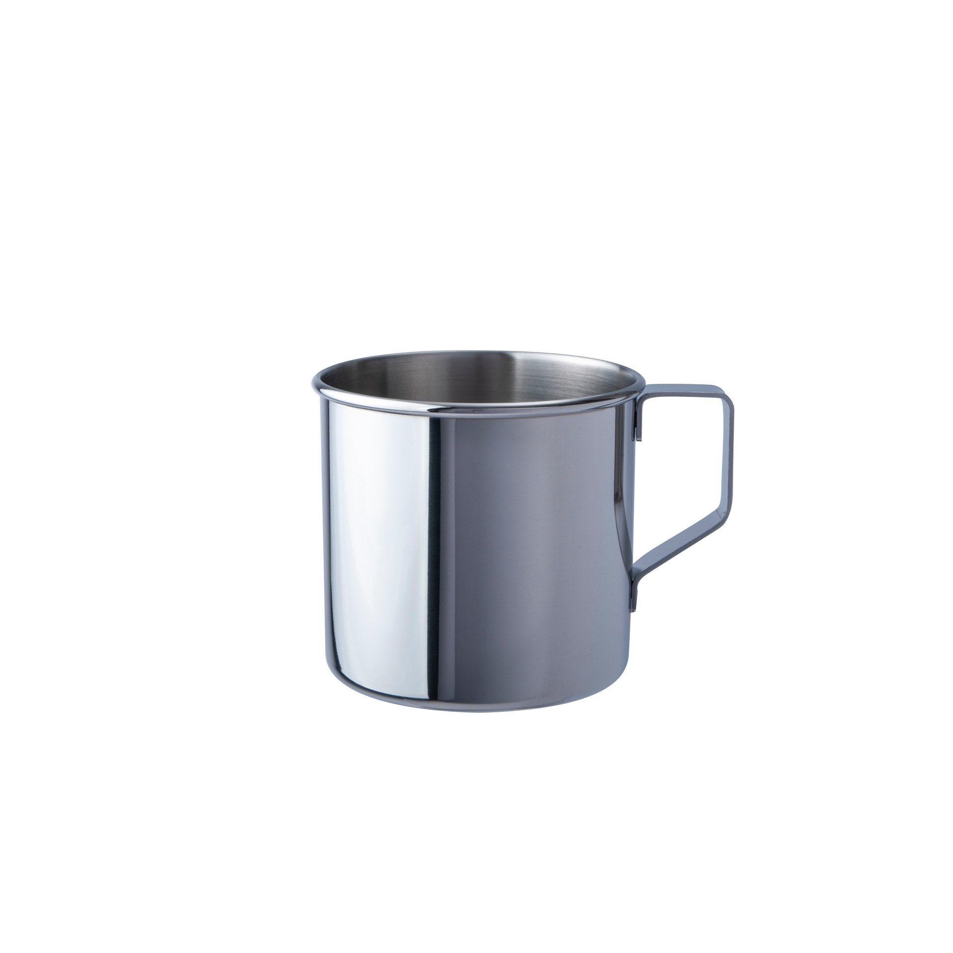 BasicNature Stainless steel mug 'Zebra' polished