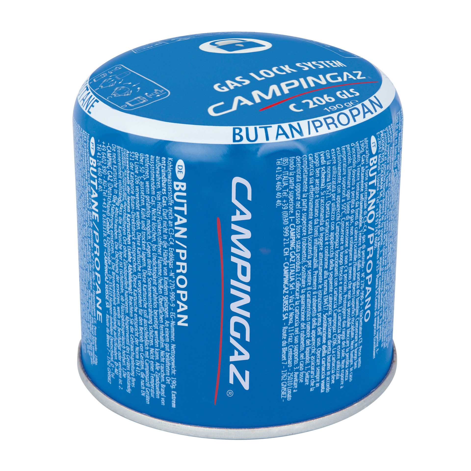 Ca Pierceable gas cartridge 'C 206 GLS'
