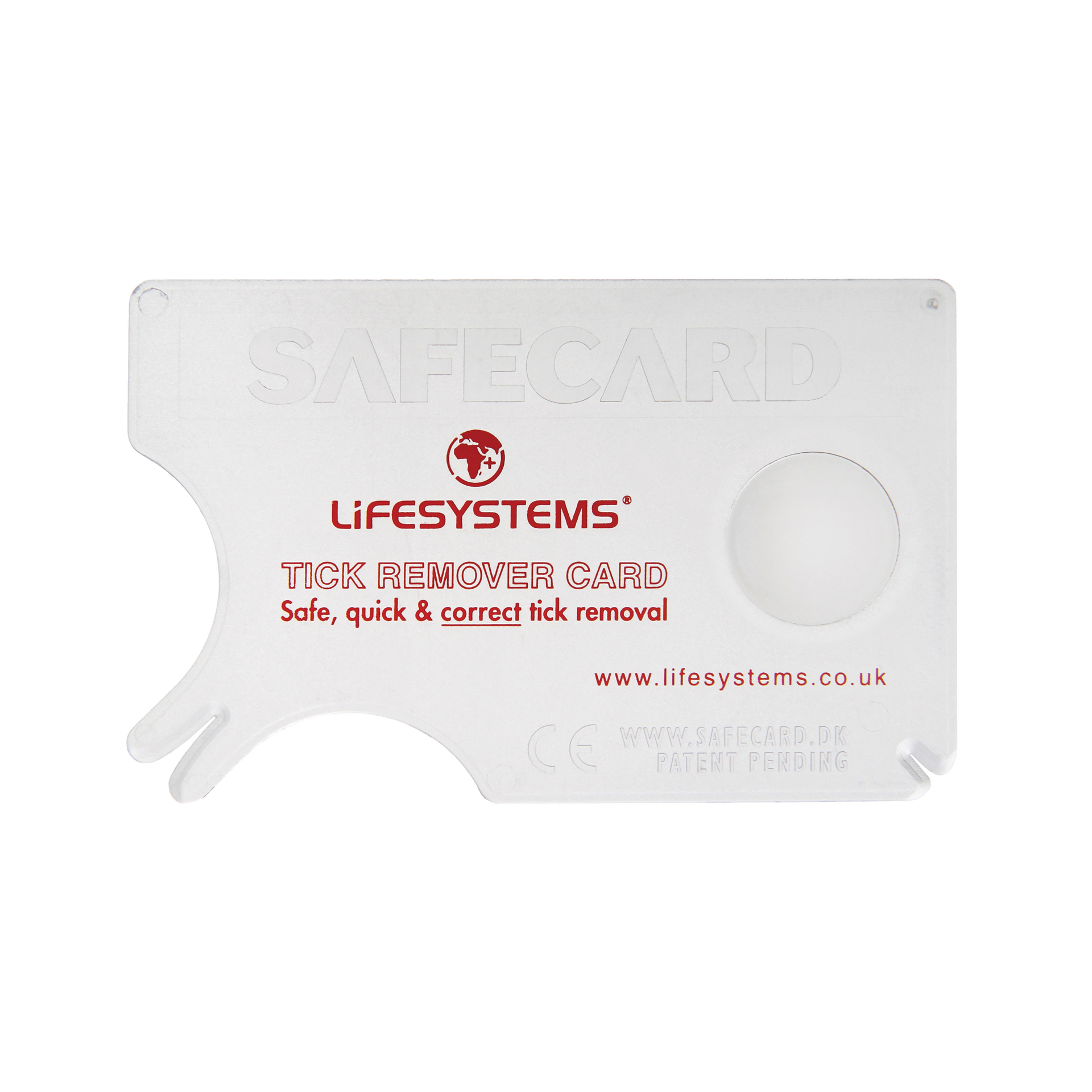 Lifesystems Tick Tweezer 'remover card'