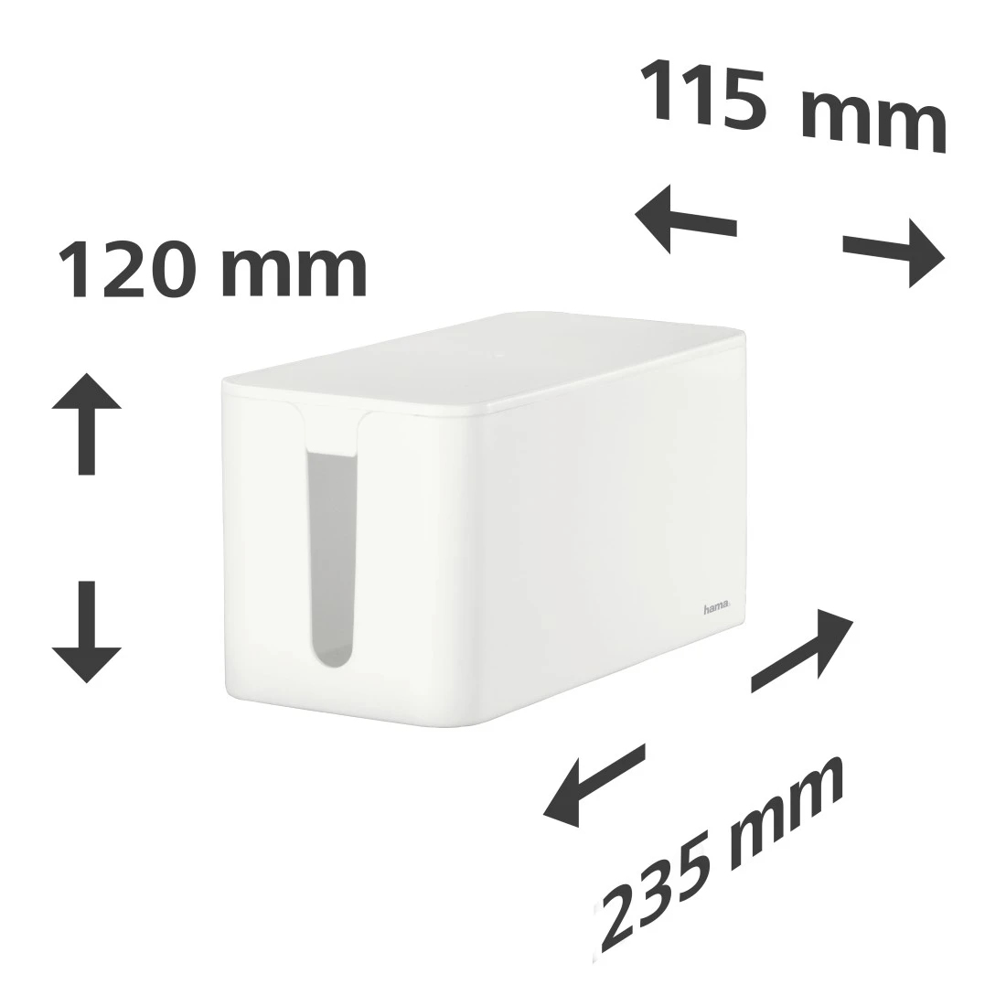Hama Mini Desk/Floor Cable box White - Image 3