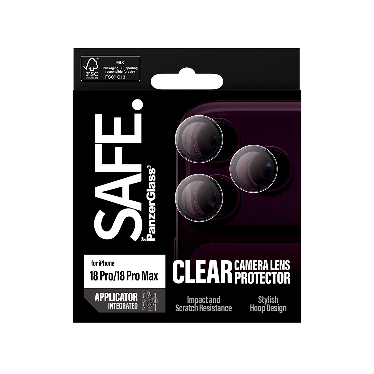 PanzerGlass SAFE. by ® Camera Lens Protector Transparent iPhone 18 Pro | 18 Pro Max - Pilt 3