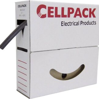 CellPack 127119 Schrumpfschlauch without Kleber Transparent 9mm 3mm Schrumpfrate:3:1 10m