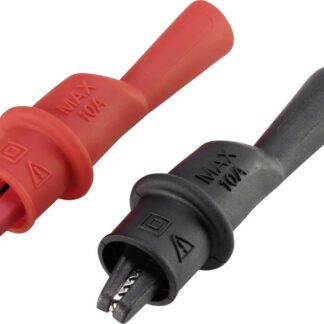 VOLTCRAFT MSK-111 Crocodile clamp female 2mm CAT III 1000 V, CAT IV 600V black, red