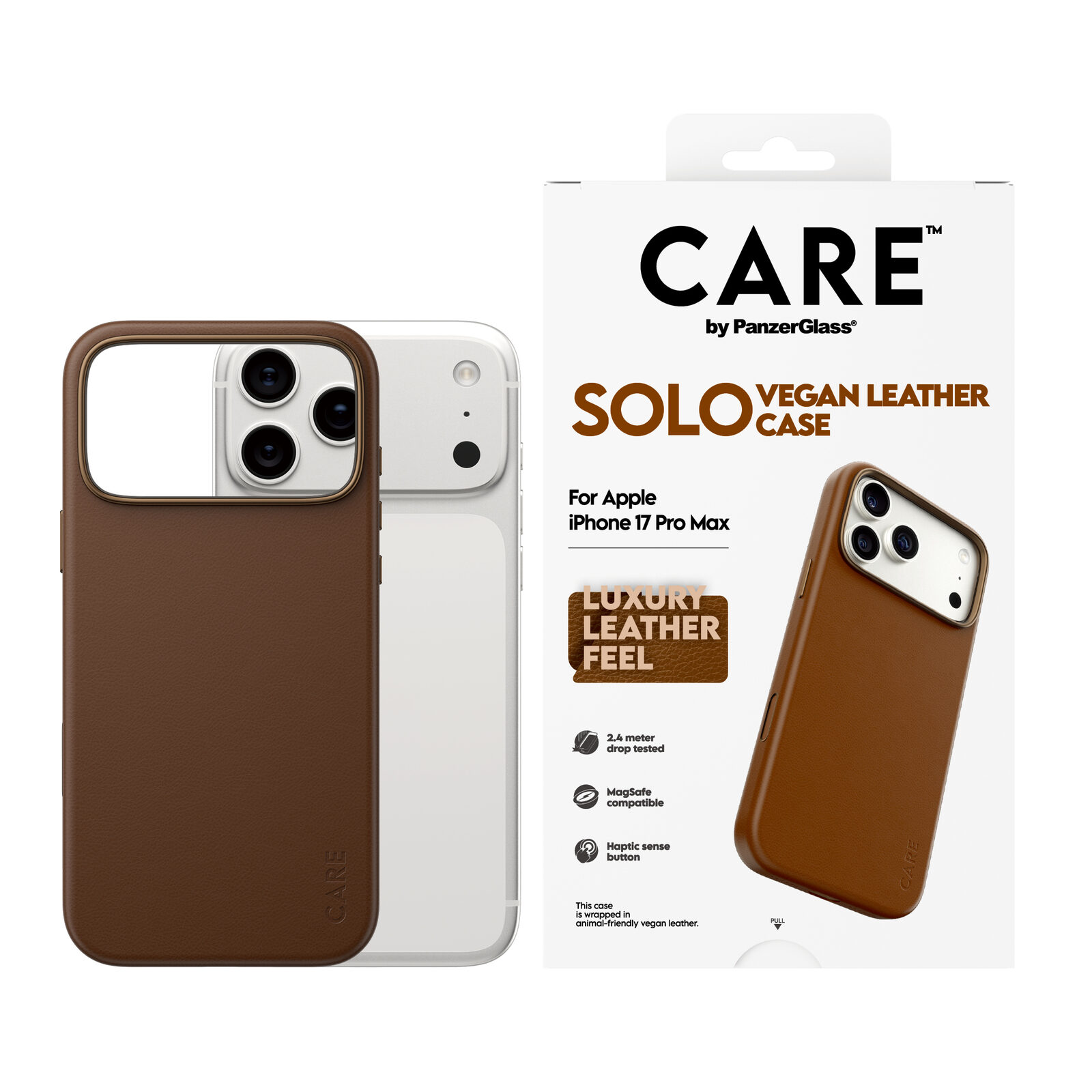 PanzerGlass CARE™ by ® Solo Case Brown iPhone 17 Pro Max - Image 2