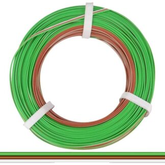 Donau Elektronik 325-485-50 Litze 3 x 0.25mm² green, brown, white 50m