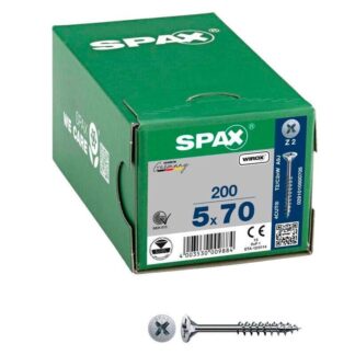SPAX 0291010500705 countersunk head screw 5mm 70mm cross slit Pozidriv steel 200 pc(s)