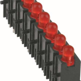 Mentor Mehrfach LED-Anzeige 2632.8180 LED-Baustein 39.56mm green 3mm 20 mcd 20mA 2.2V S=8-Fach, RM=5,08