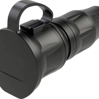 PC Electric 24711-ssc Protective contact coupling plastic 250V black IP54