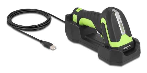 DeLOCK 90588 barcode reader Handheld bar code reader 1D/2D CMOS Black, Green — изображение 2