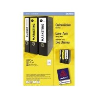 Avery L4761-100 self-adhesive label Rounded rectangle Permanent White 400 pc(s)
