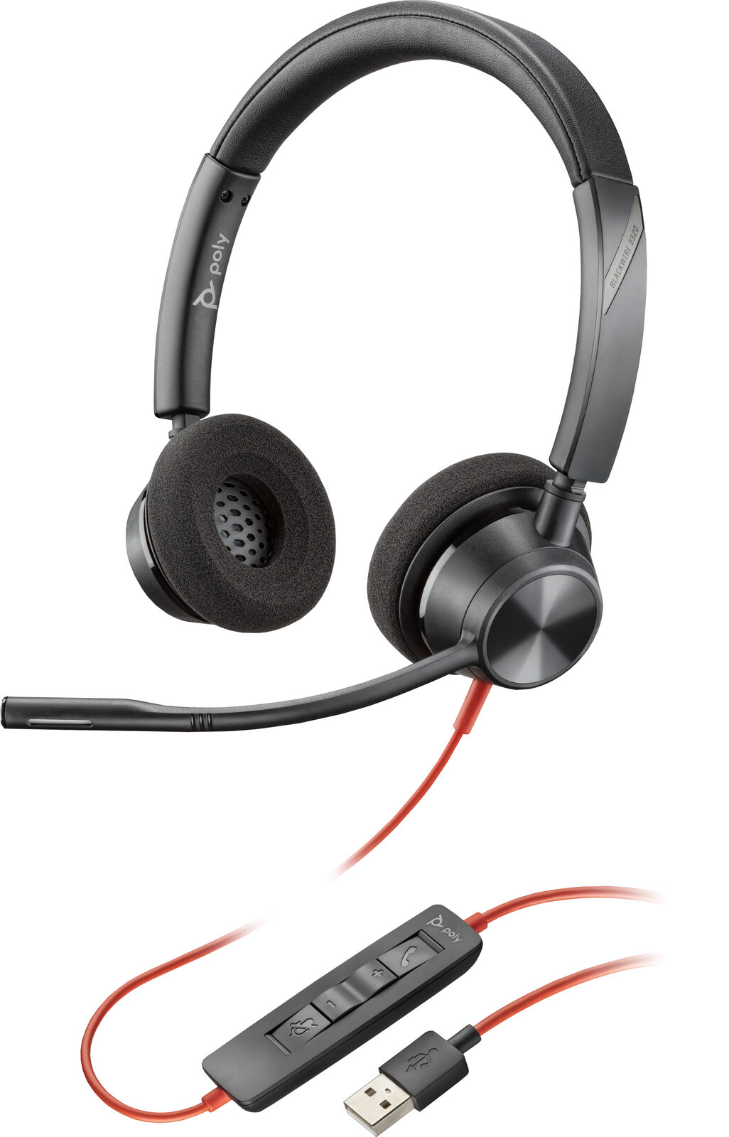 HP Poly Poly Blackwire 3320 USB-A Headset